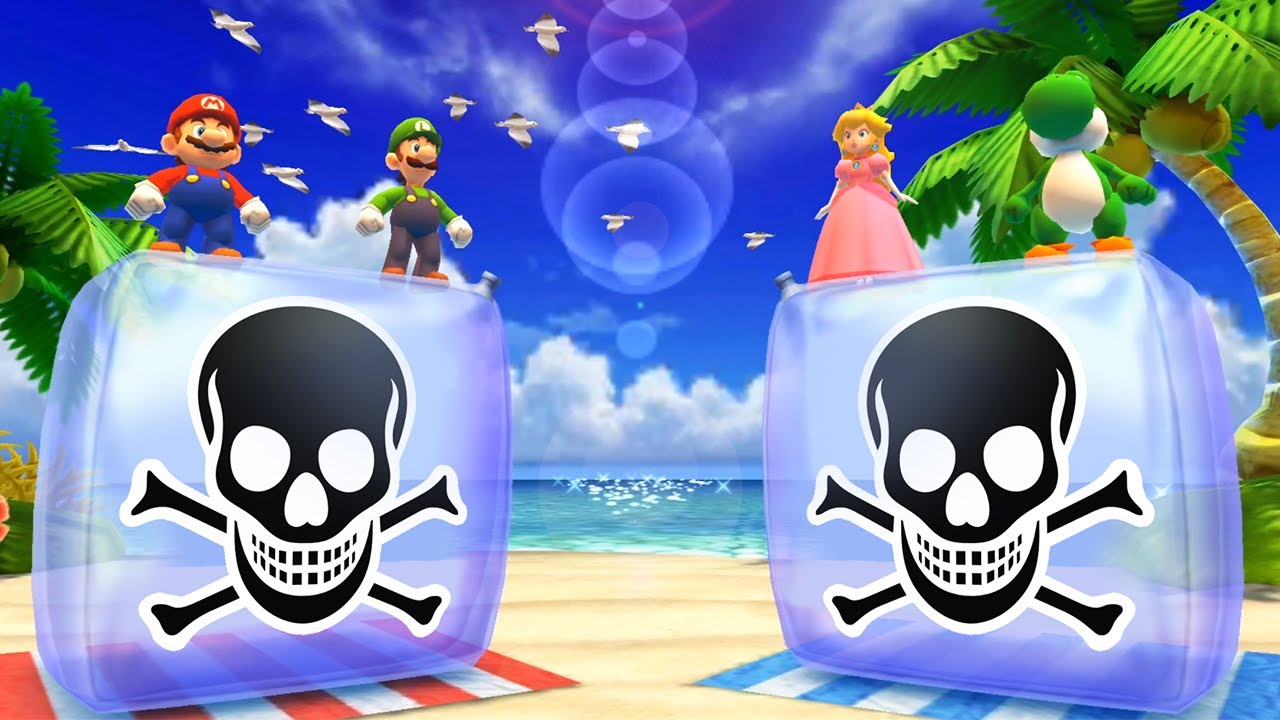 Mario Party The Top 100 Minigames - Mario Vs Luigi Vs Yoshi Vs Peach (Master Difficulty)