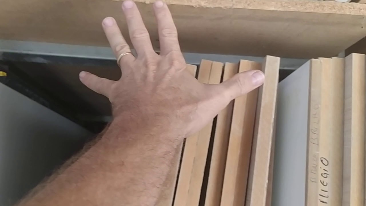 Qual o meu jeito de guardar o MDF.    Vídeo 195