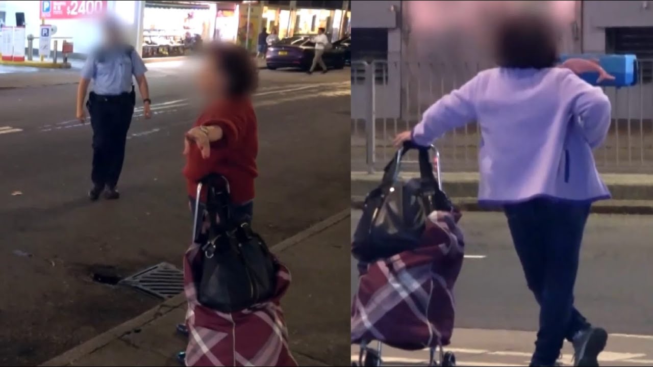 元朗街市「蛋蛋姐」不時變臉喜怒無常  一時笑對攝製隊一時黑臉報警控滋擾