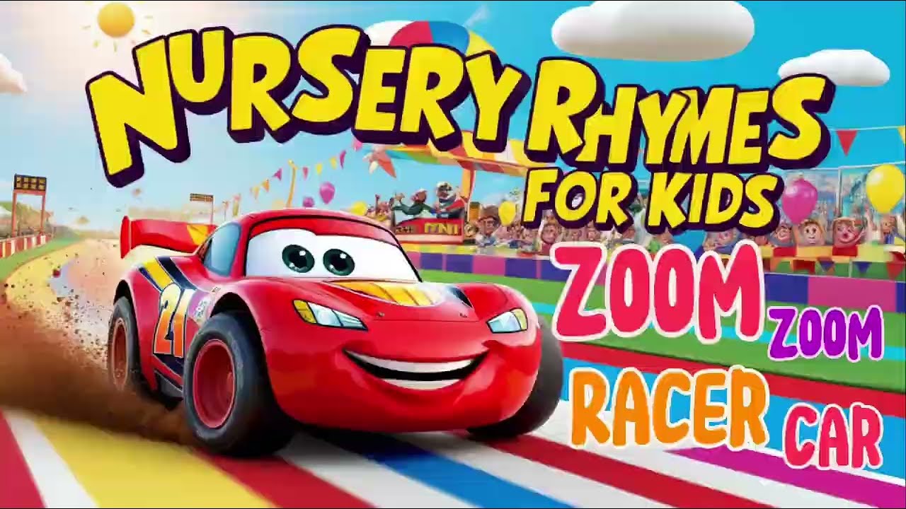 Zoom Zoom Racer Car 🚗 | Fun Car Song & Exciting Nursery Rhymes for Kids