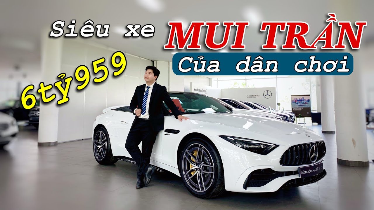 Lộ Diện Mercedes AMG SL43 2024 Màu Trắng, Siêu Xe Mui Trần Cho Các Dân Chơi | Hoan Channel