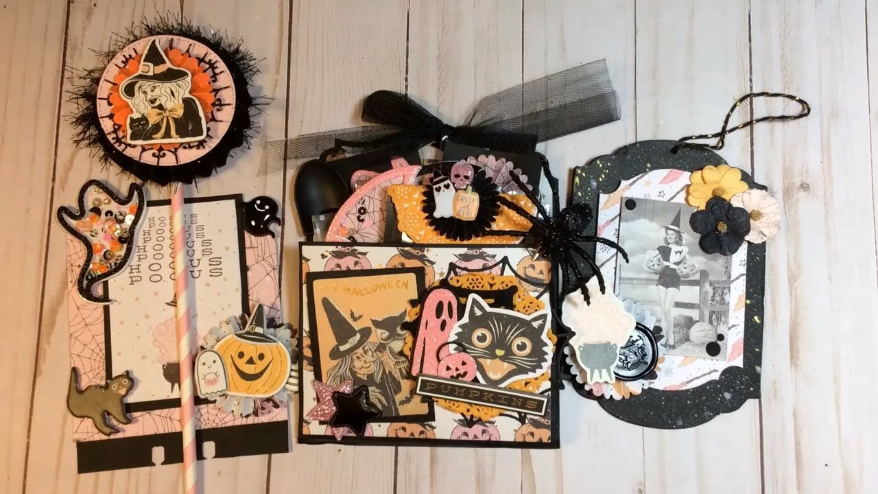 Outgoing Halloween Swap for @sweet_gerber_daisies Frank Garcia 31 Collection and Tim Holtz Coffin