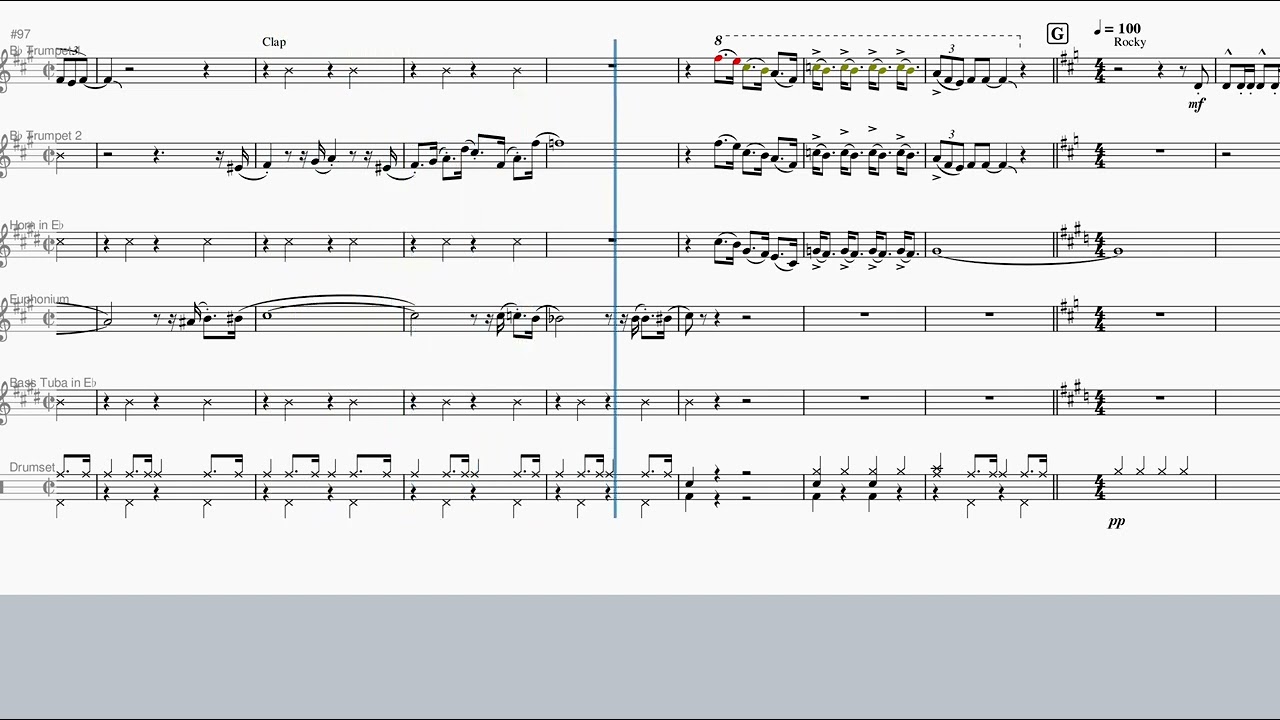 Movie Theme Mash-Up, Brass Quintet and Percussion, Comp: Numerous Artists, arr: Harmer Borstall