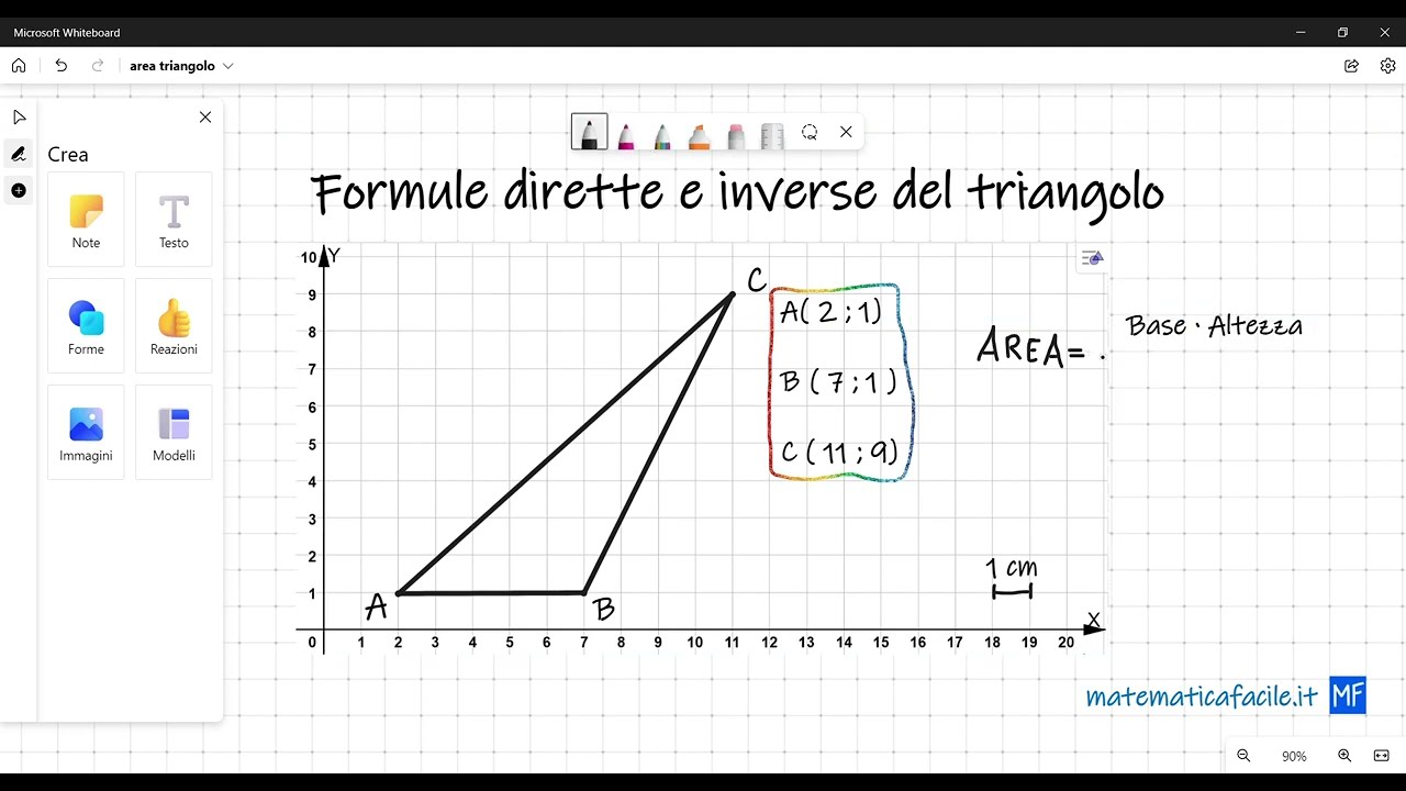 Area triangolo - Triangolo ottusangolo