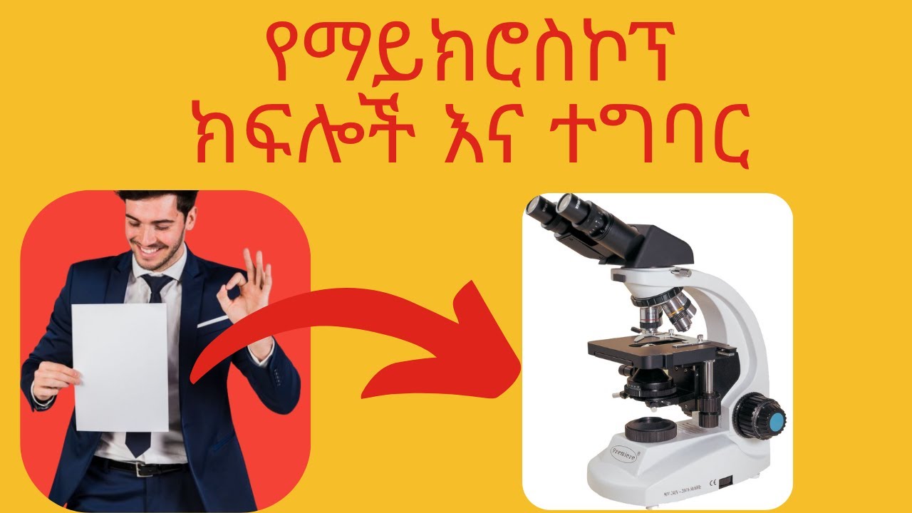 የማይክሮስኮፕ ክፍሎች እና ተግባር/Microscope Parts and its function