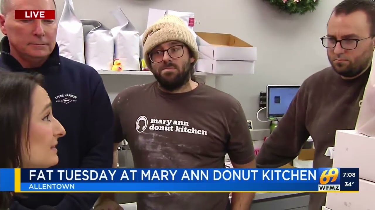 WFMZ News Fasnacht Day 2026 Mary Ann Donut Kitchen