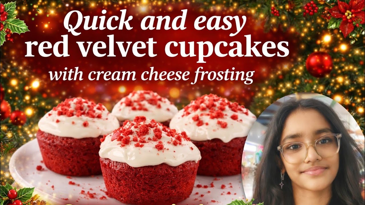 The Secret to SUPER MOIST Red Velvet Cupcakes with cream cheese frosting🧁(Everyone Gets This Wrong) 
