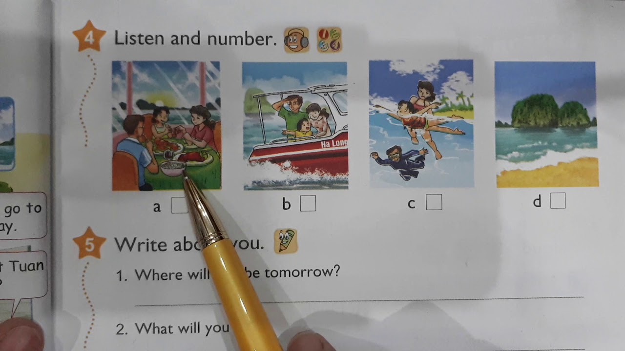 Tiếng Anh lớp 5 Unit 5 lesson 2