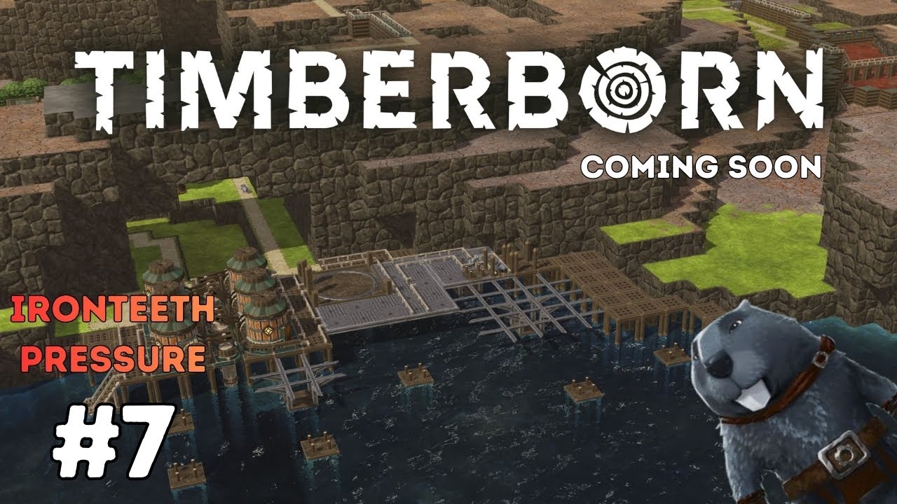 Building Our Forever Home! Suspended above Water! - Timberborn Iron Teeth Hard Mode - Episode 7