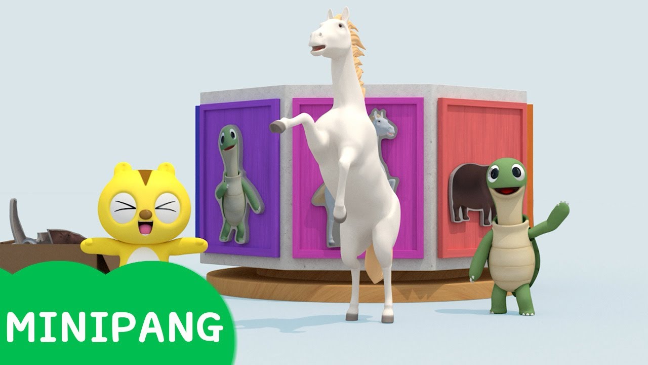 Aprende colores con Miniforce | juego de rompecabezas de animales | Word play | Mini-Pang TV 3D Play