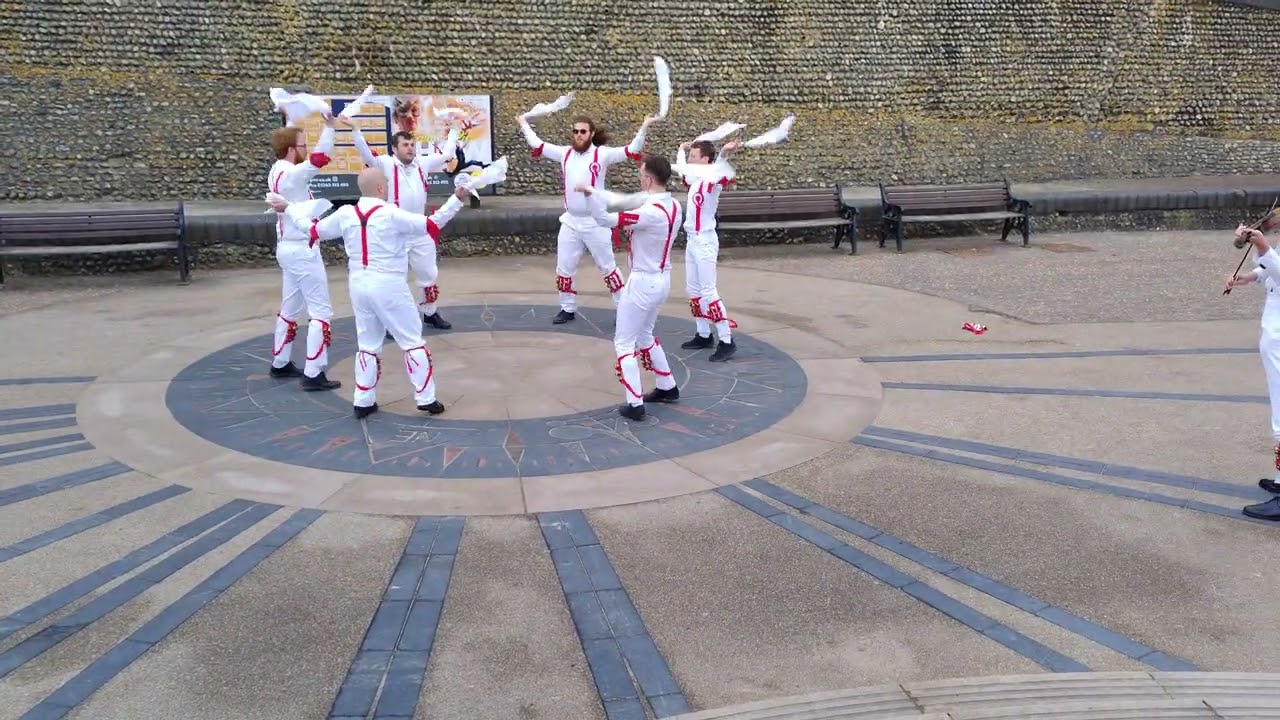 The One Days dance Orange In Bloom, Ascott-under-Wychwood. In which Ollie ties his hankies together!