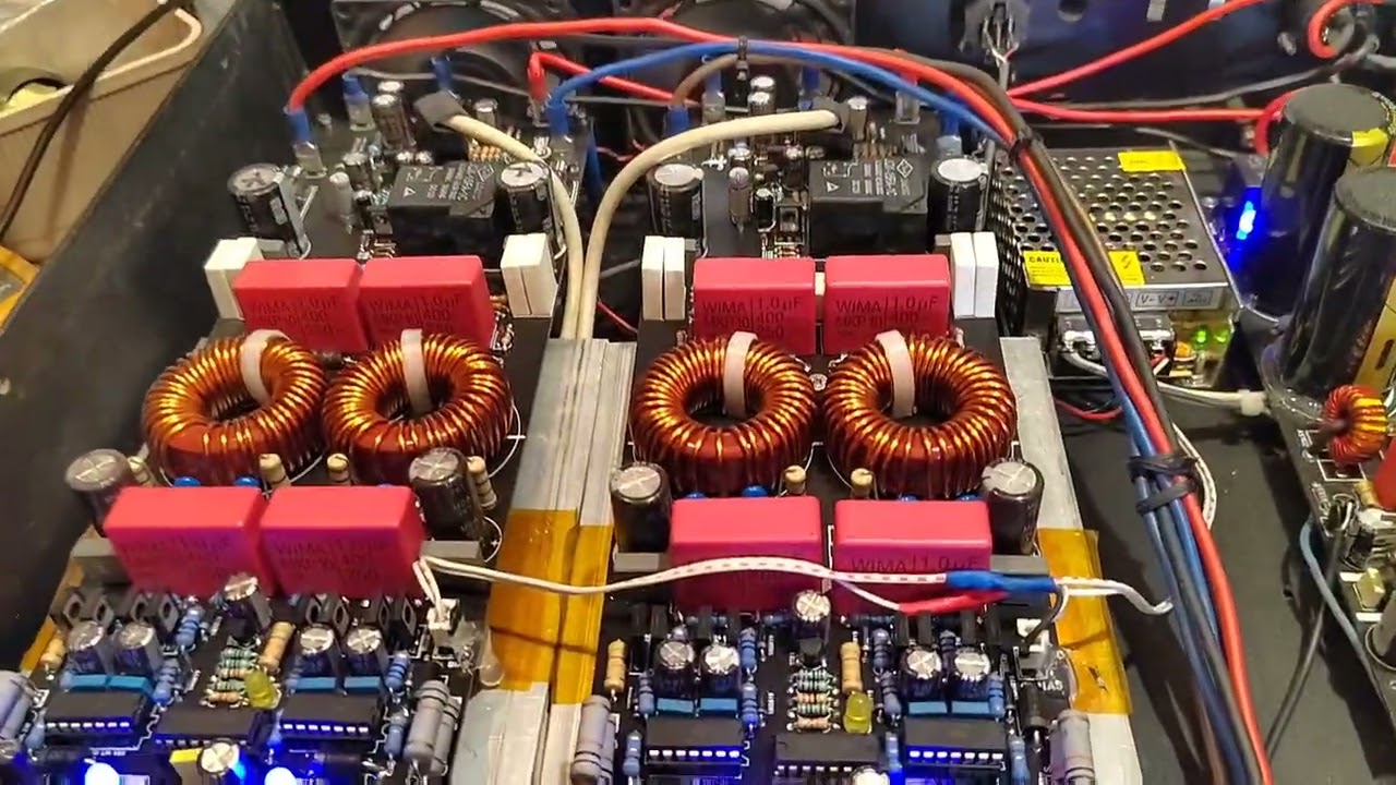 Class D full bridge Double Feedback Kartino schematic Amplifier Dummy load.