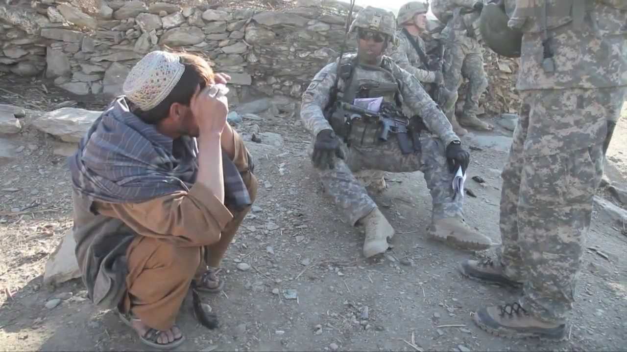 U.S. Soldiers in Shembowat Valley, Khost Province of Afghanistan.