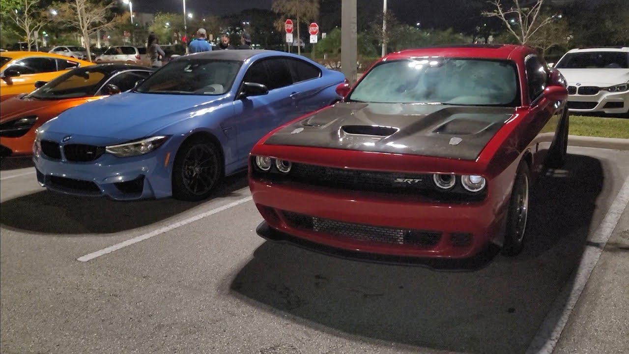 Dodge Challenger Hellcat FBO Cam E85 vs Built Single Turbo BMW M4 E85 & Meth