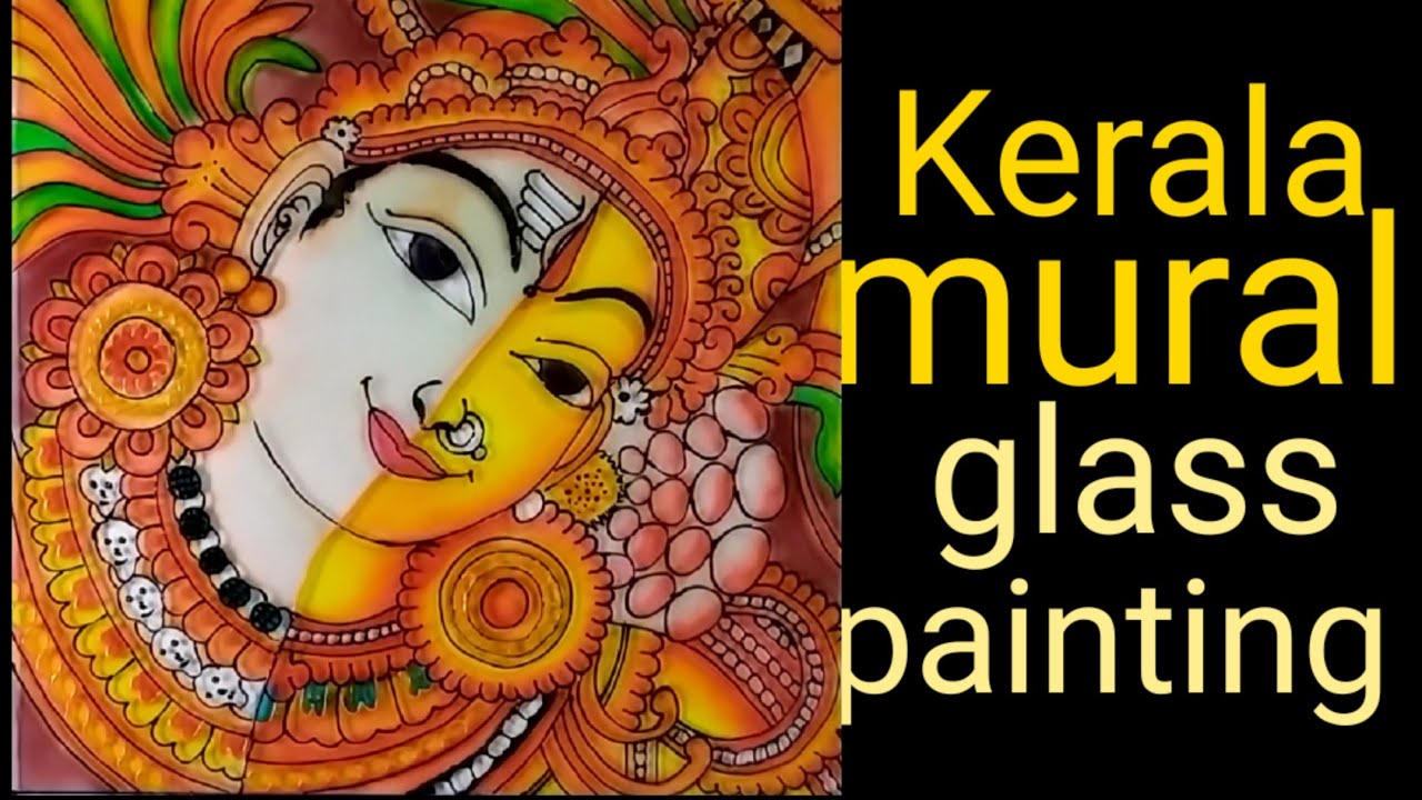 Mural Glass Painting |ardhanareeswaran | malayalam