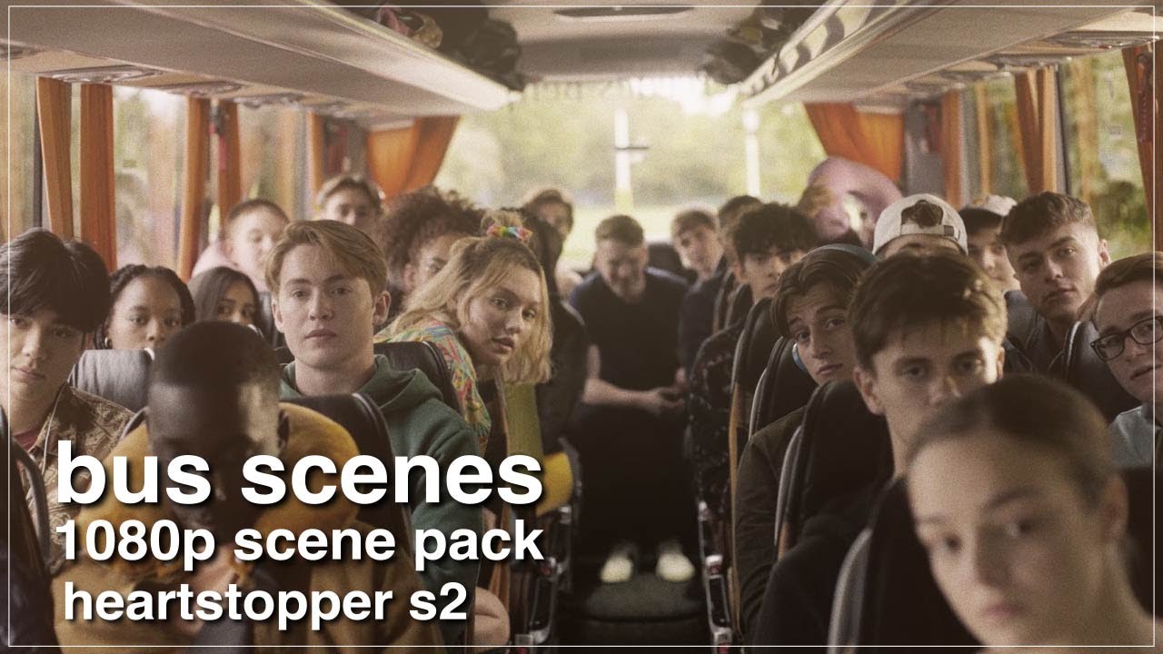 bus scenes 1080p scene pack | heartstopper s2