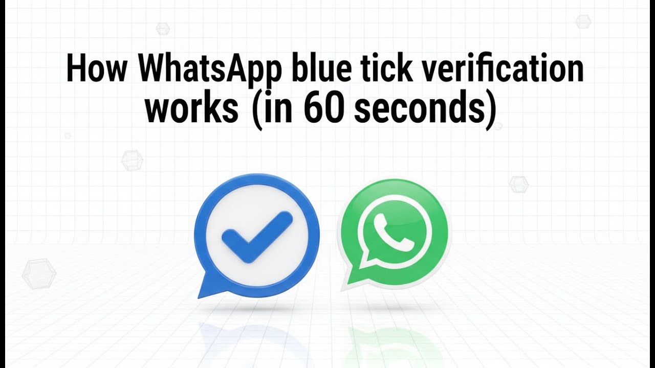 How WhatsApp blue tick verification works (in 60 seconds)