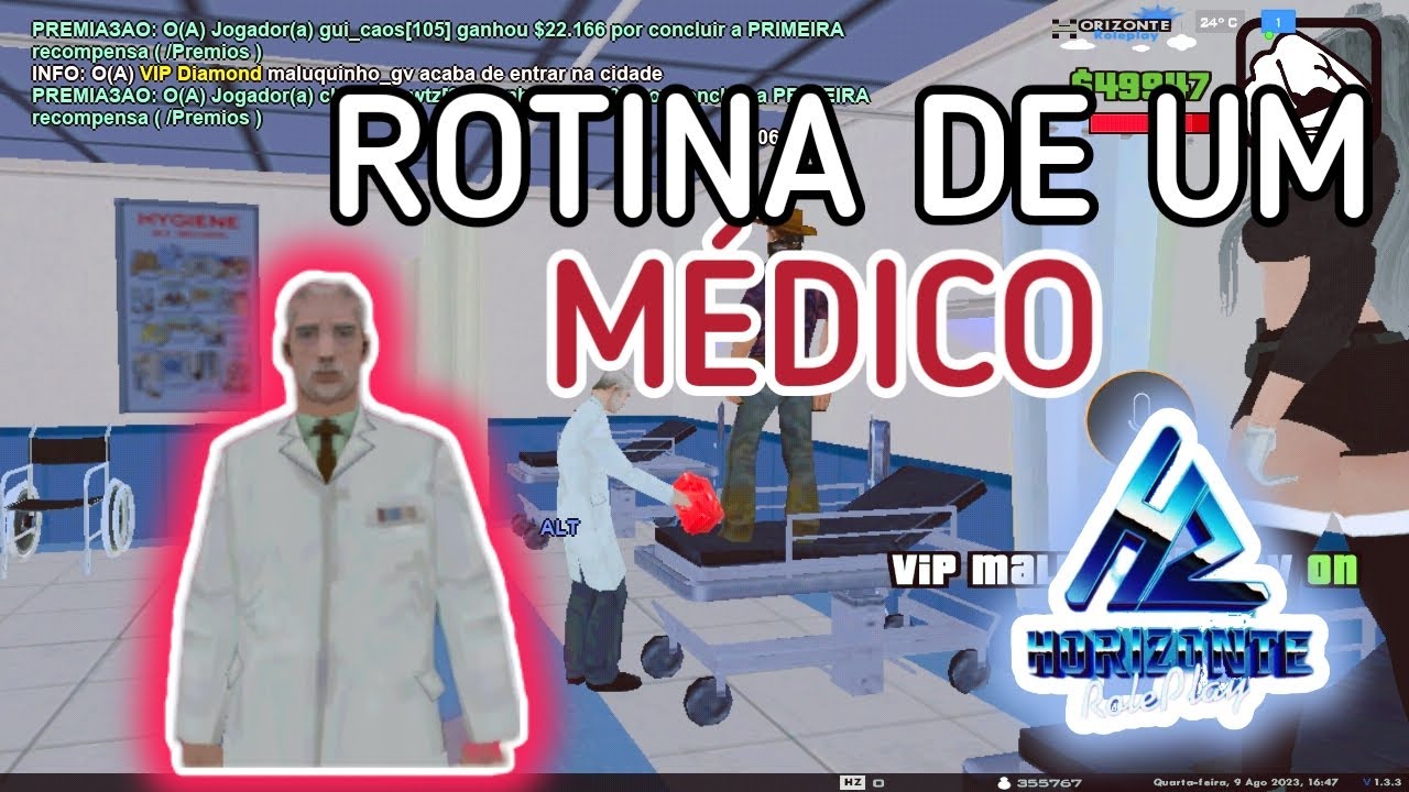 ROTINA DE UM SAMU NO HZRP(SAMP MOBILE)