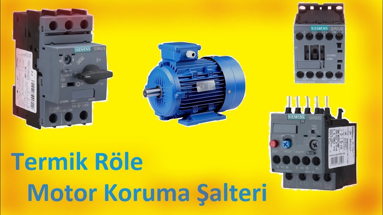 TERMİK RÖLE ve MOTOR KORUMA ŞALTERİ | Kablo Bağlantısı ve Özellikleri | Siemens Sirius |