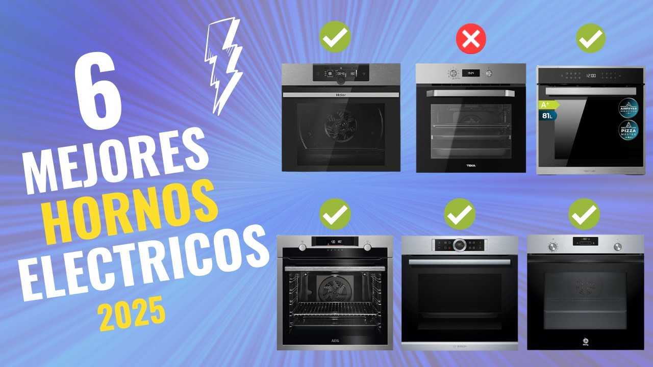 LOS 6 MEJORES HORNOS ELÉCTRICOS CALIDAD-PRECIO 2025 en Amazon 🔥 | Hornos Eléctricos Buenos y Baratos