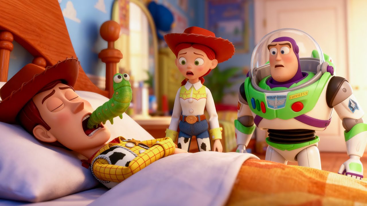 ✈️ TOY STORY: Buzz Lightyear Rescues Woody After A Giant Worm Turns Him Into A Monster 👺👾👹