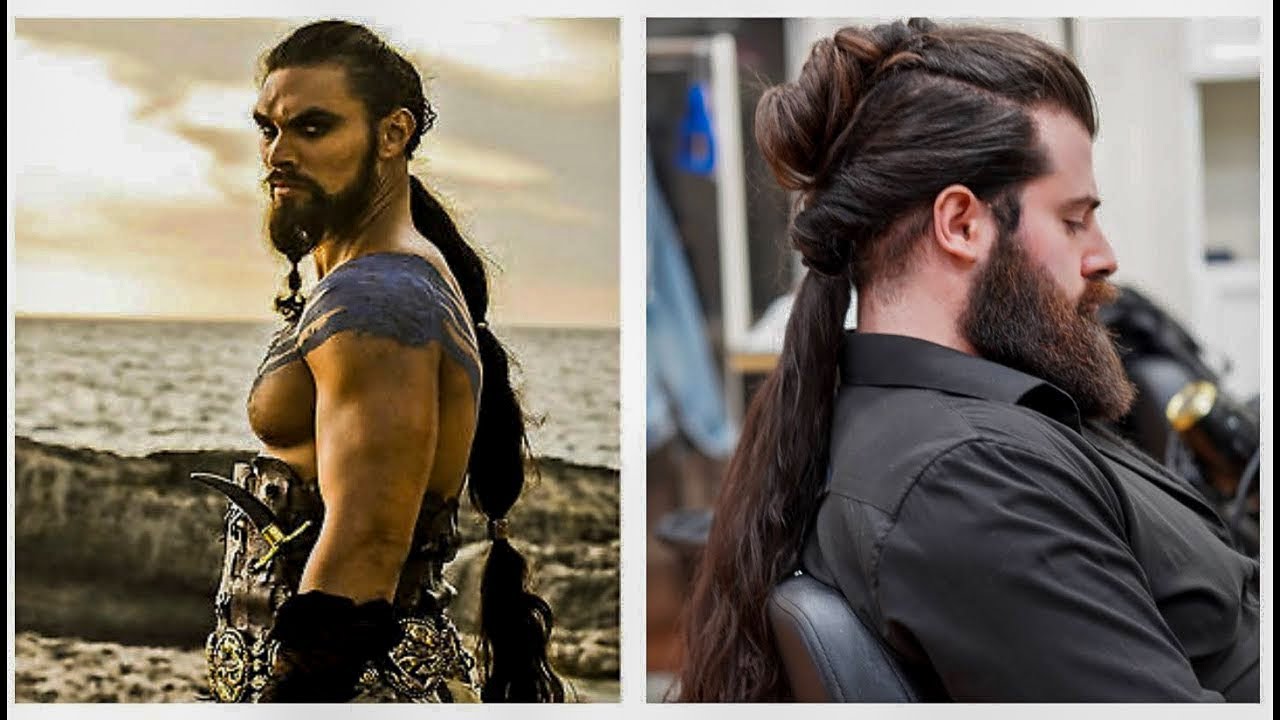 Khal Drogo Hairstyle Tutorial - How To Style Your Hair Like a Dothraki Warrior !