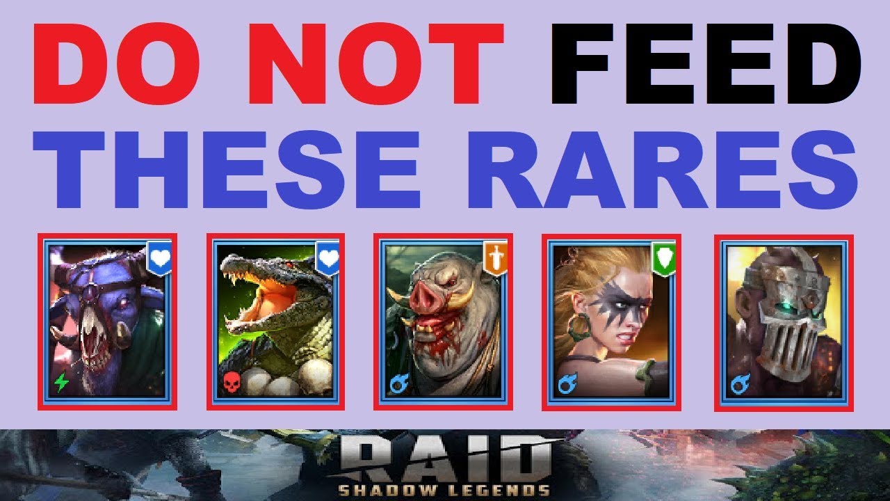 ~DO NOT~ FEED these RARES!.. (Mid & End Game Viable Rare Champions in RAID: Shadow Legends)