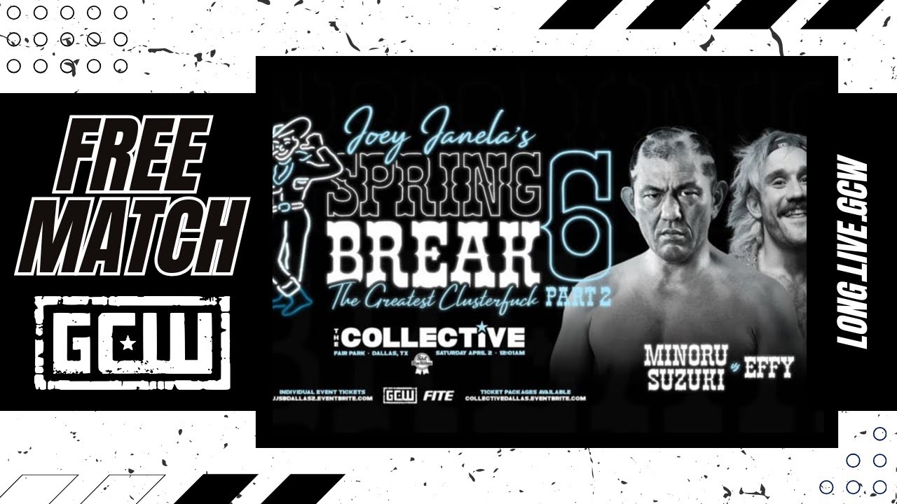 GCW - [FREE MATCH] Minoru Suzuki vs Effy | #LONGLIVEGCW
