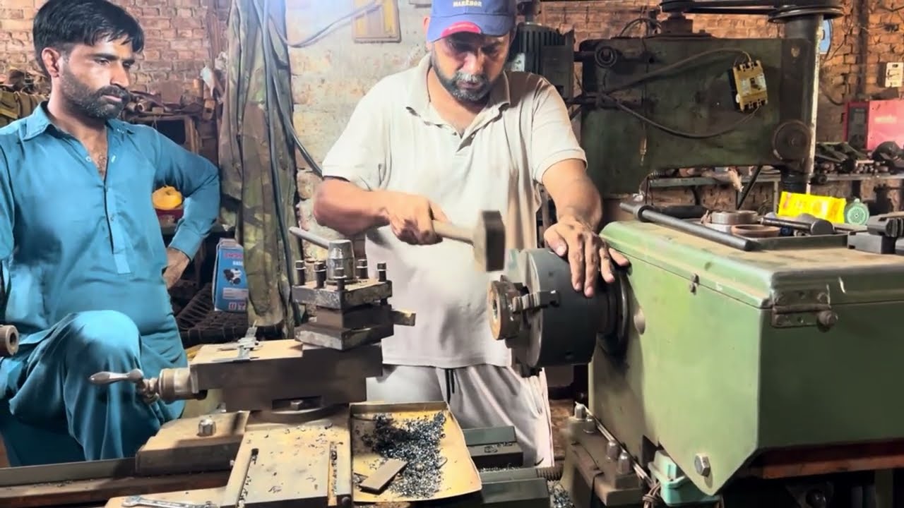 Amazing process Of Making Bangle in The Nut on Lathe Machine in Local factory 