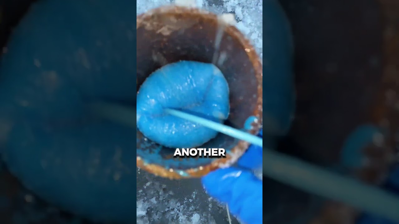 Pipe Relining Blue Stuff ASMR |😳| 