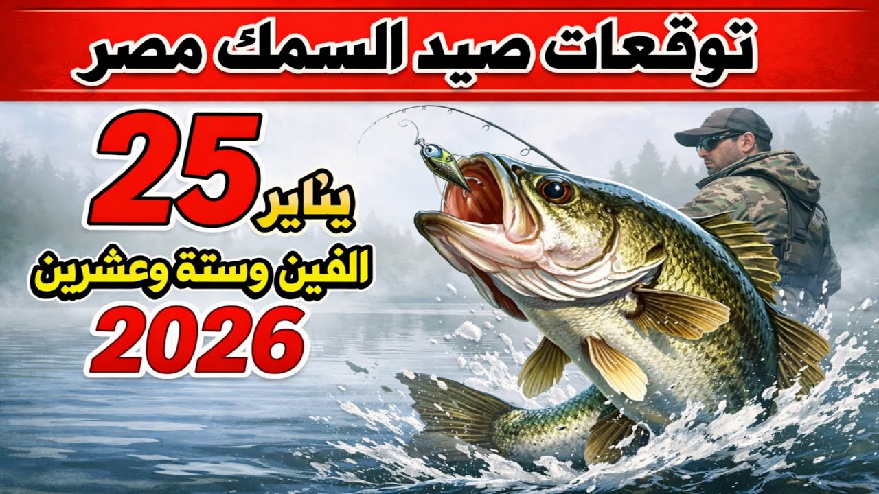 توقعات كليف السمك في مصر على 25 يناير 2026: جهزوا عتادكم!