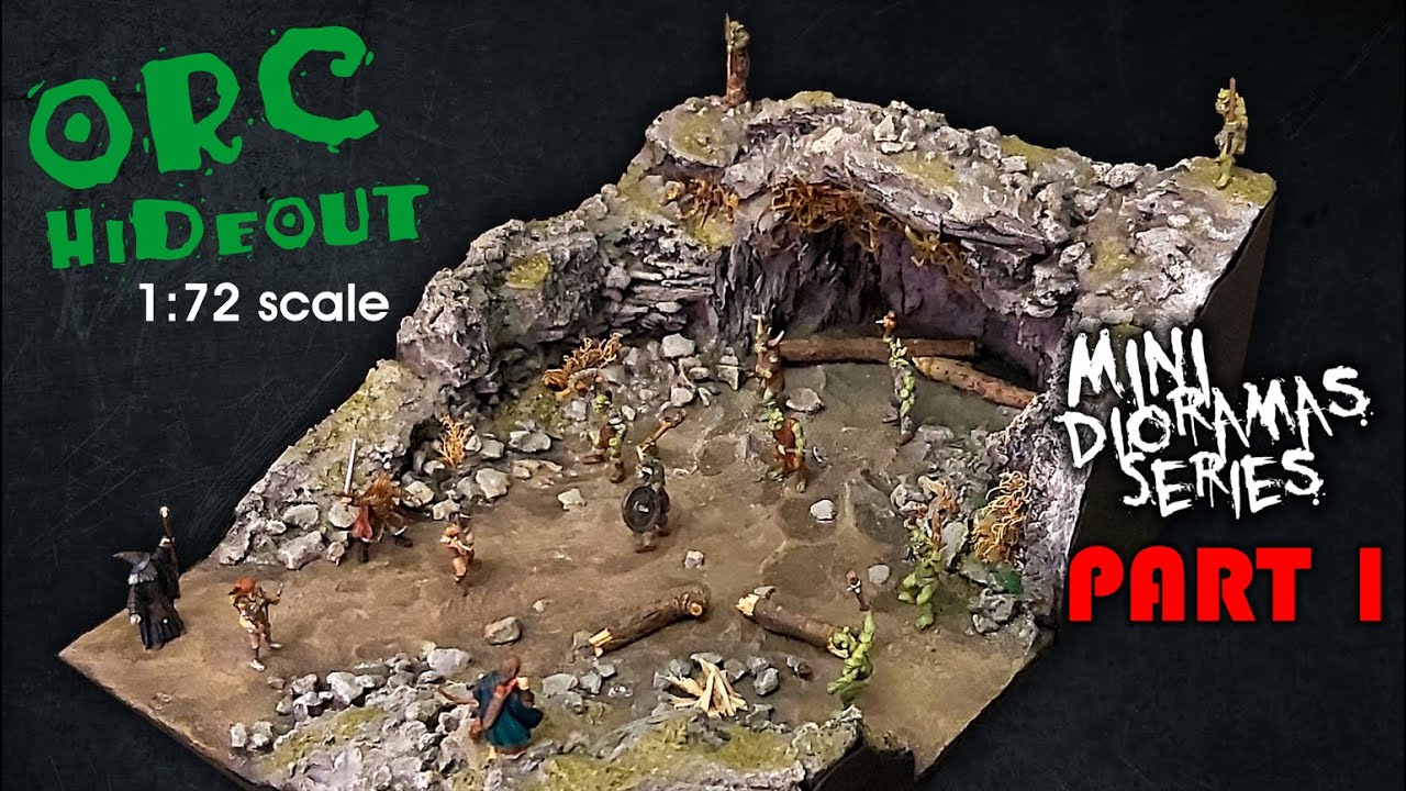 #13 - ORC HIDEOUT - Part 1 (Construction) - Mini Dioramas Series