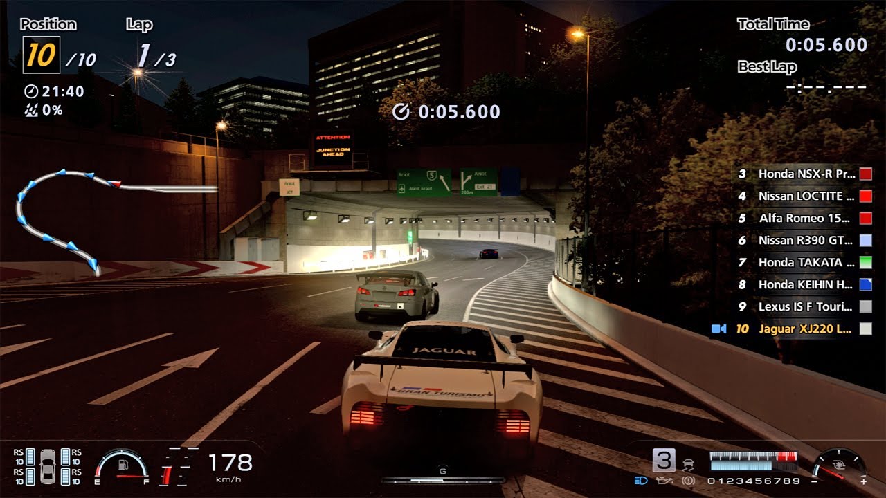 GT6 | Jaguar XJ220 LM Race Car Top Speed | Special Stage Route 5 | PS3