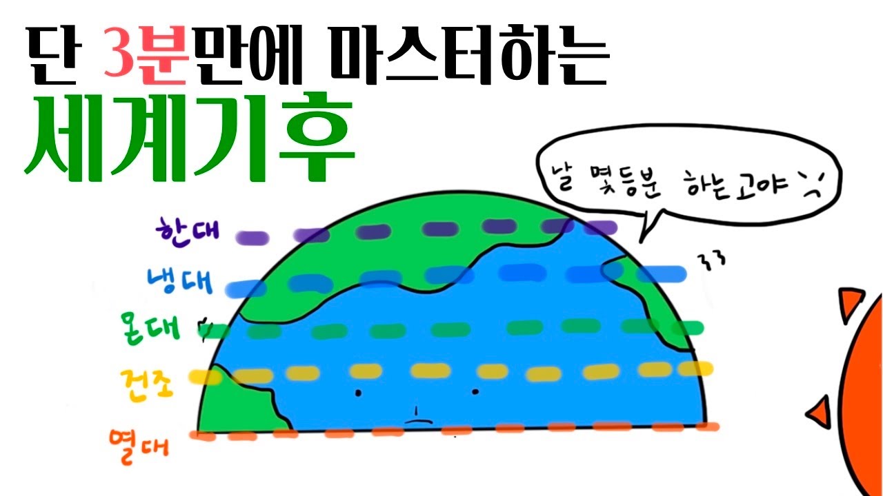 3분만에 마스터하는 세계기후(열대?건조?냉대?)