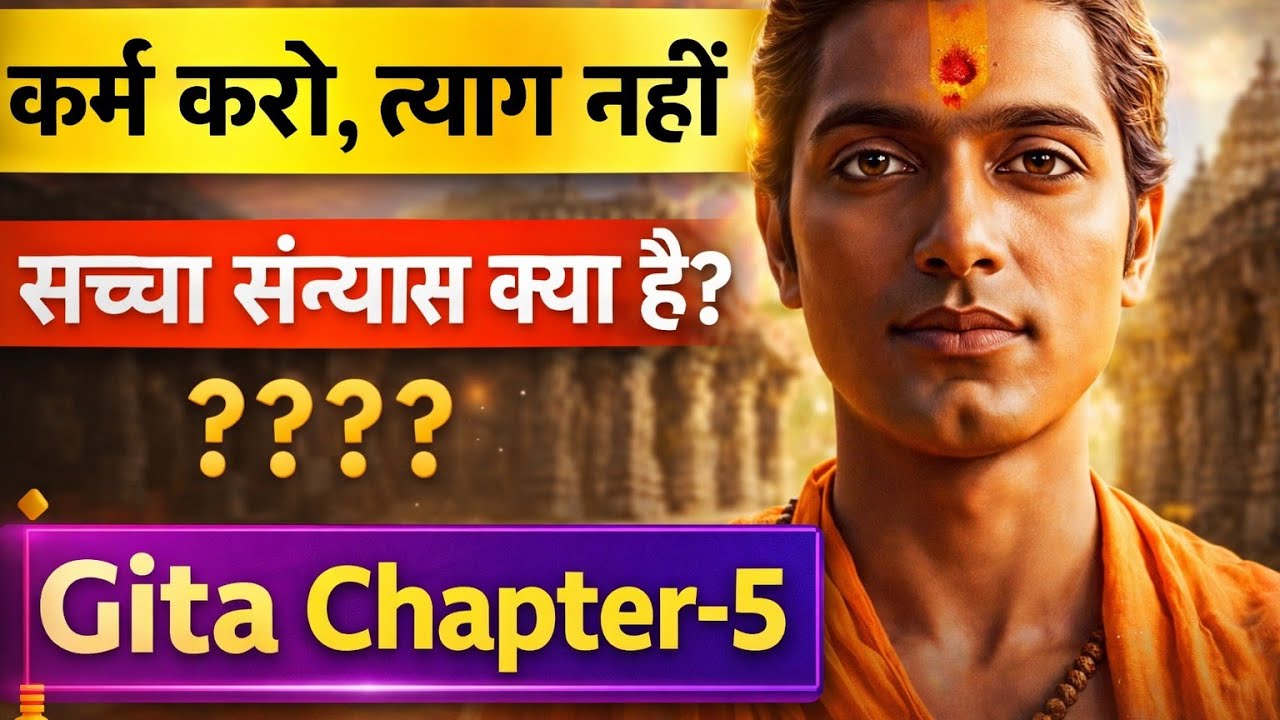 Bhagavad Gita Chapter 5 Explained in Hindi | कर्म संन्यास योग | Shri Krishna Gita