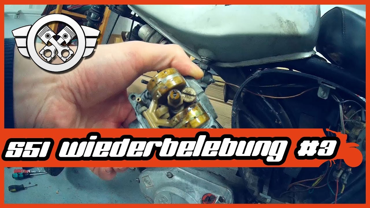 Simson S51 Wiederbelebung #3 | Vergaser einbau | Testlauf...