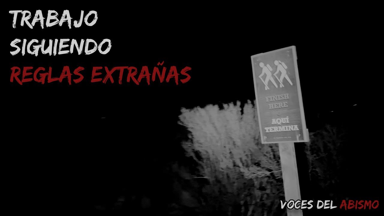 Trabajo como consejero de campamento siguiendo REGLAS EXTRAÑAS