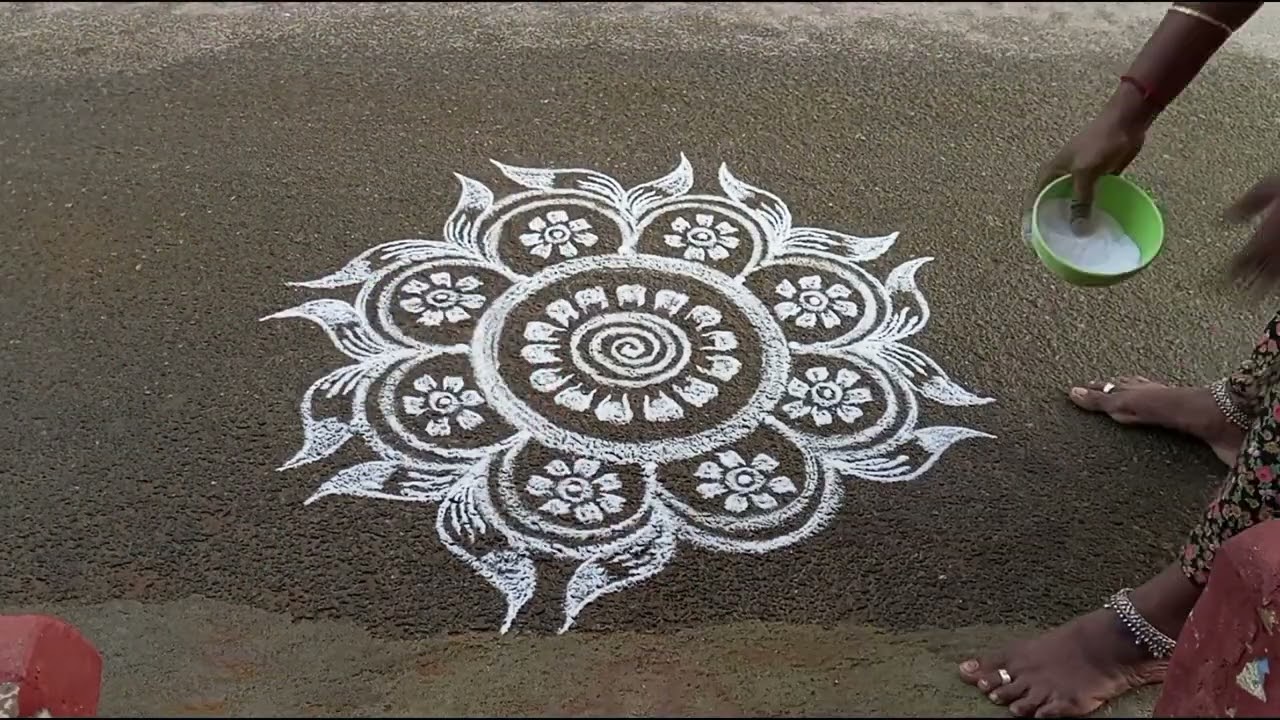 #kousikannan rangoli#special rangoli#freehand rangoli#viral video#rangoli designs#