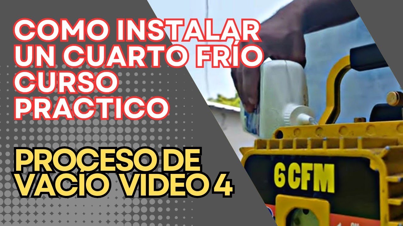 instalación de cuarto frío vídeo 4 #hvac #refrigeración #cuartofrio