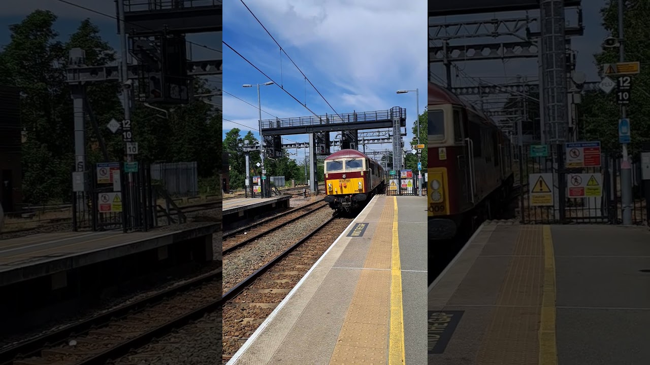 69009, 57310 & 92043 passing  Bedford. 0Z85,1007 Loughborough Brush-&nbsp;Wembley Inter City Depot, 27/06