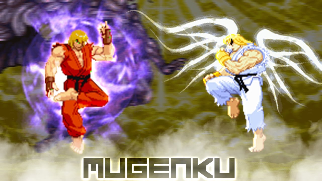 Epic Godlike! God Slayer Ken vs Angel Ken. Ken-Verse! Street Fighter MUGEN Multiverse
