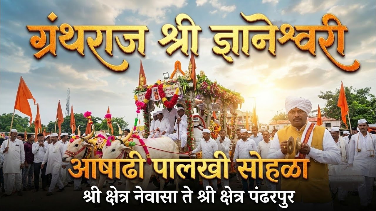 ग्रंथराज श्री ज्ञानेश्वरी आषाढी पालखी सोहळा | श्री क्षेत्र नेवासा ते  पंढरपुर | पालखी प्रस्थान सोहळा