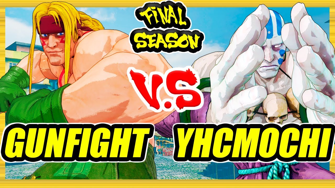 SFV CE 🔥 Gunfight (Alex) vs YHCmochi (Dhalsim) 🔥 Ranked Set 🔥 Street Fighter 5