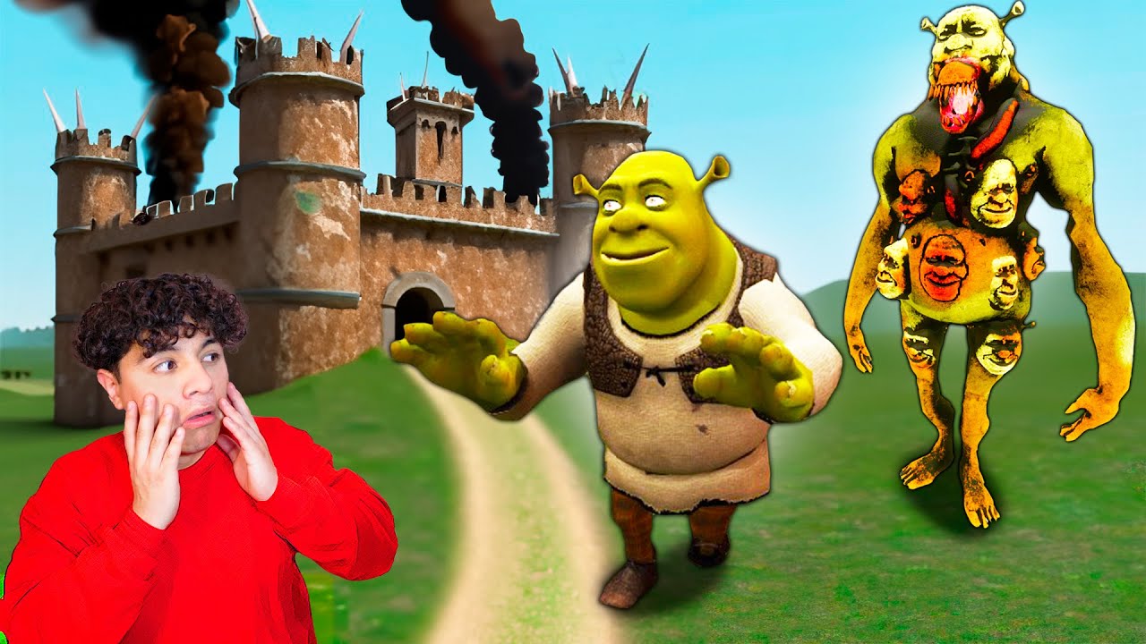 ¿Pueden TODOS los SHREK entrar en mi FORTALEZA?!
