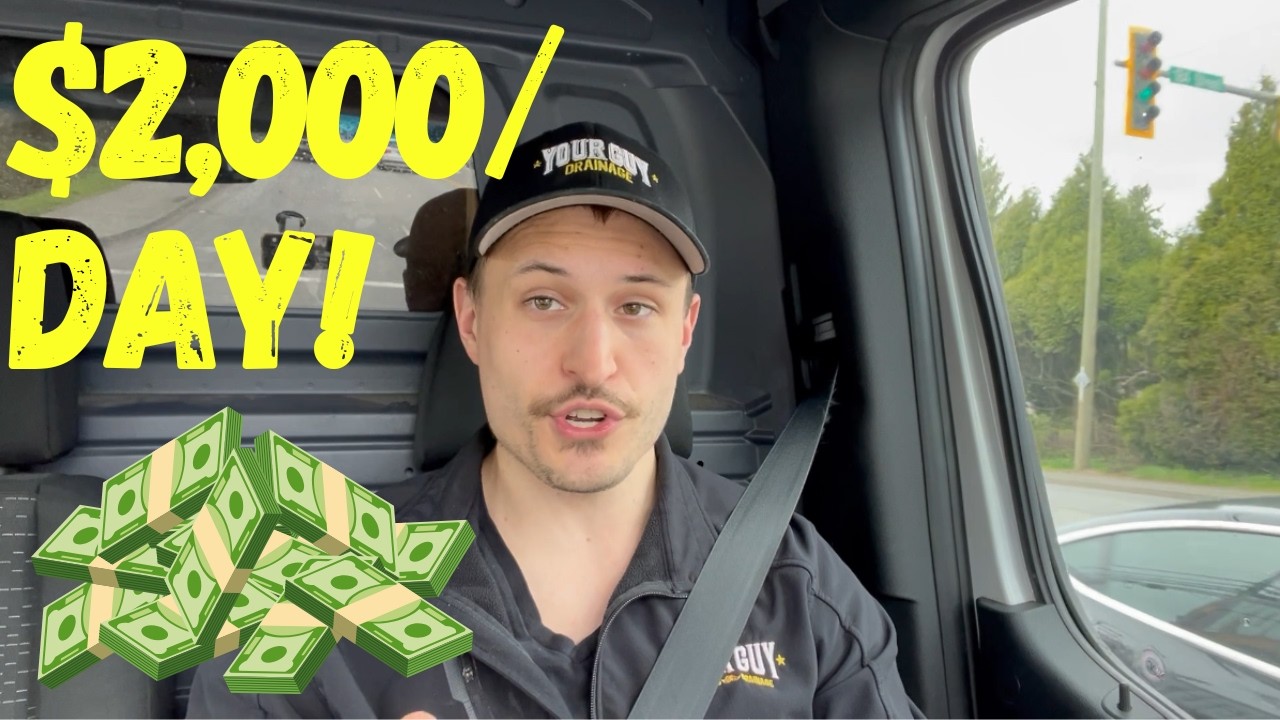 $2,000/Day... How Much Money Can You Make Cleaning Drains?