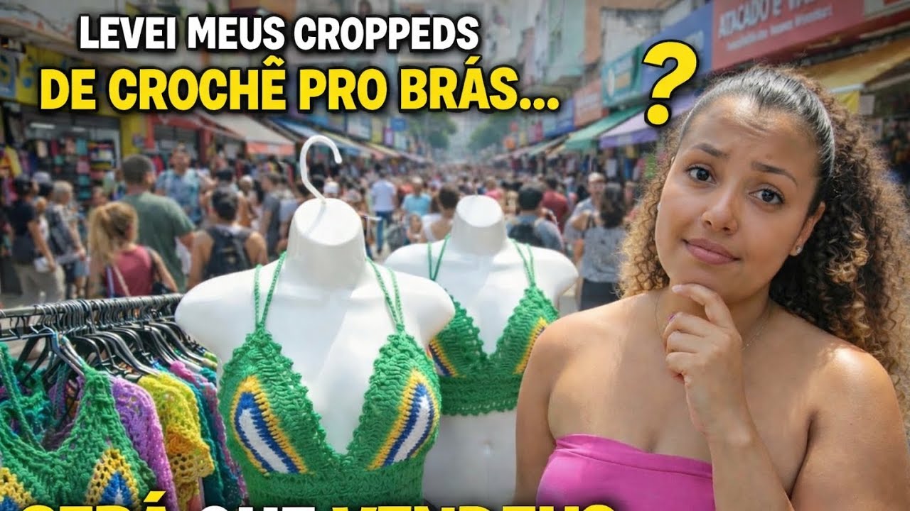 LEVEI MEUS CROPPEDS DE CROCHÊ PRO BRÁS… OLHA NO QUE DEU!” 