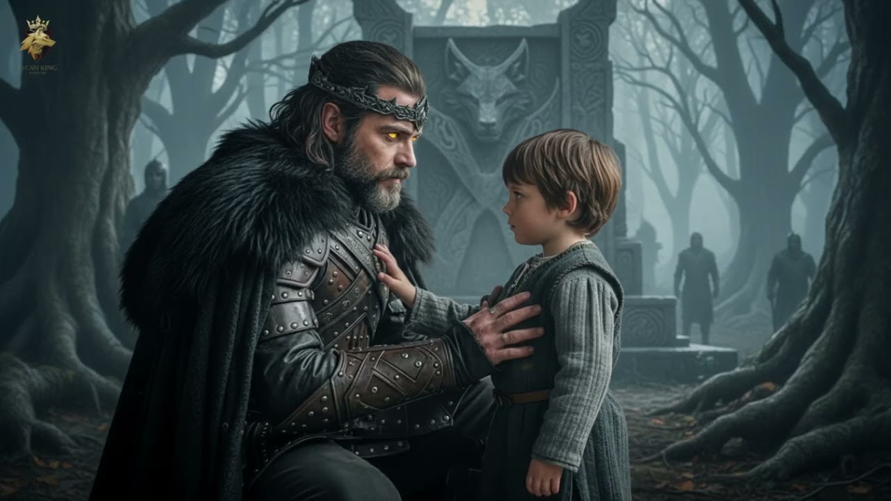 Vienes conmigo necesito un padre dijo el huerfano el Rey Hombre Lobo se quedo congelado de shock