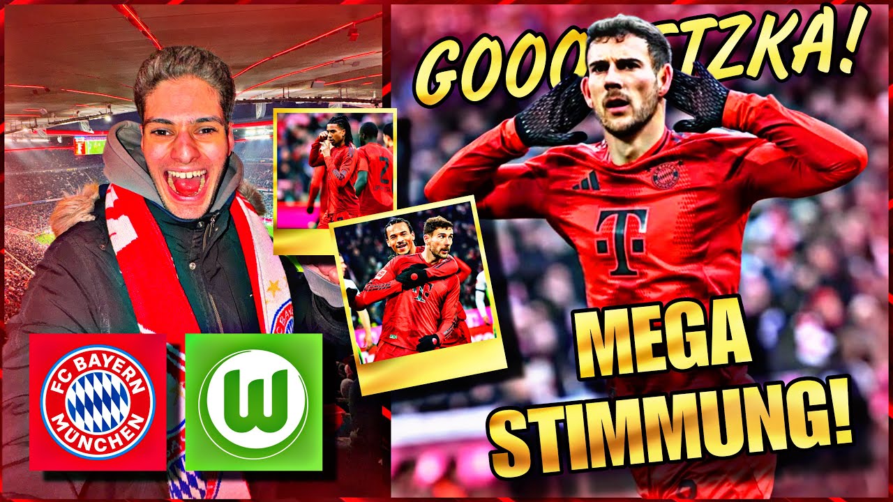 GORETZKA DOPPELPACK & MEGA STIMMUNG 🔥😍  | FC Bayern vs. VFL Wolfsburg 3:2 - Stadionvlog | MIDO