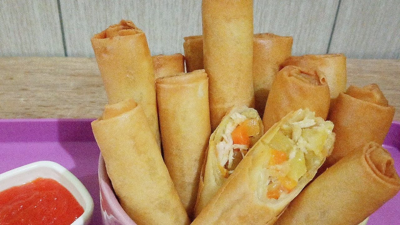 Resep membuat lumpia ayam kentang wortel | lumpia isi ayam sayur