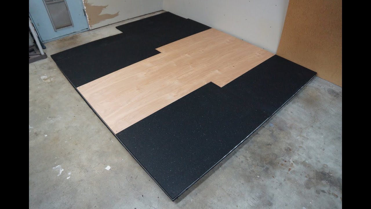 Barbell weight lifting platform for power rack DIY build